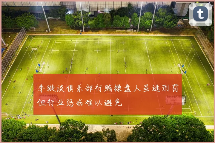 李璇谈俱乐部行贿操盘人虽逃刑罚但行业惩戒难以避免